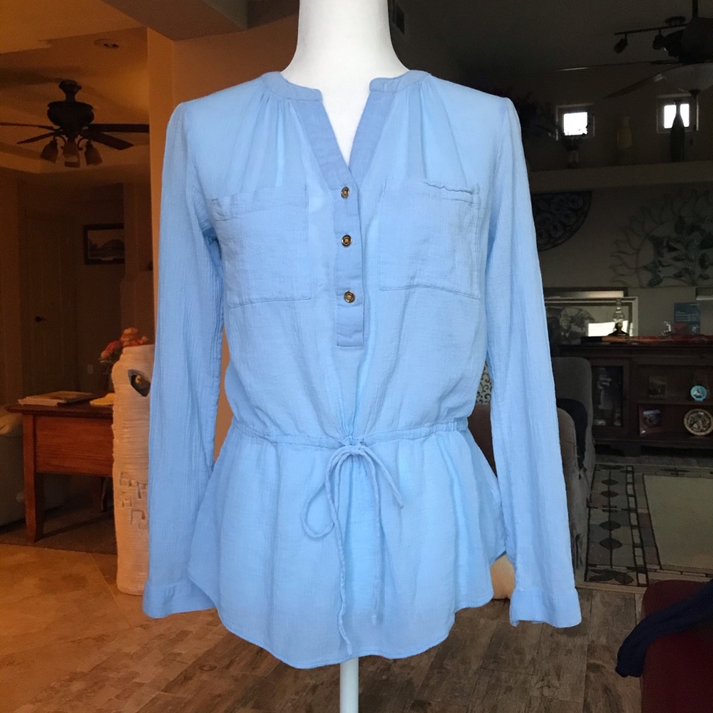 🔹Michael Kors Long Sleeve Blouse